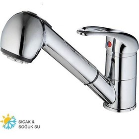 Resim Beyazsu Mix Aç Kapa Pirinç Berber Lavabo Bataryası Pirinç 