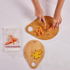 Resim Karaca Damla 2'li Bambu Kesme Tahtası 