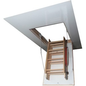 Resim Maya Ahşap 60x110 CM Katlanır Çatı Merdiveni 