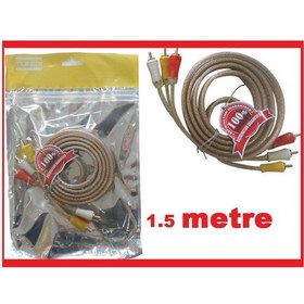 Resim 1.5 Metre 1.5 M Ses Sistem 3Rca Görüntü Kalite Kablo Video Audio 