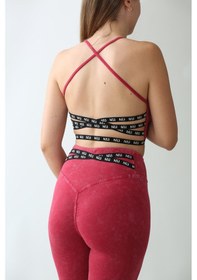 Resim Nature The Brand Kadın Sporcu Sütyeni - Seamless Ve Toparlayıcı Sırt Detaylı Bra Acid Pembe Vişne 