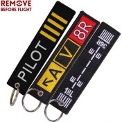 Resim Cdwishbest Gümüş Rengi 3pcslot Uçuş Öncesi Kaldır Nakış Mektubu Motosikletler Anahtarlık ve Ceket Mühendisi Havacılık Hediyeleri Etiketi Bagaj Chaveiro De (Yurt Dışından) 