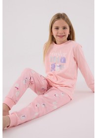 Resim Rolypoly Kız Çocuk Pembe Pijama Takımı 5274-48721 Pembe 