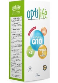 Resim SKT: 12/2020 Optilife Omega-3 Koenzim Q10 30 Kapsül 