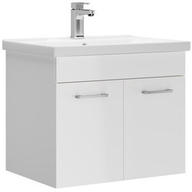 Resim Orka Mars 80 Cm Mdf Beyaz Banyo Dolabı Alt Modül Ve Lavabo 