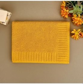 Resim Soft Patte Ayak Havlusu - Hardal - 50X70 Cm 