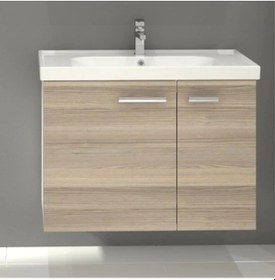 Resim Turkuaz Frame Etajerli Lavabo 80X45 Cm Ve Terra Banyo Alt Dolabı Çok Renkli 