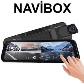 Resim Navibox 140 Açılı 1080p Dvr Dokunmatik Ayna Yol Kayıt Kamerası Nv2140da Ön Arka Kamera Diğer 