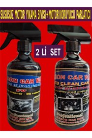Resim Susuz Motor Temizleme Sıvısı 500 Ml + Motor Koruma Parlatma 500 Ml 2 Lı Set 