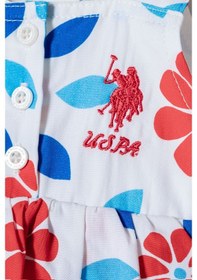 Resim U.s. Polo Assn. Kız Bebek Dokuma Beyaz Tulum Beyaz 