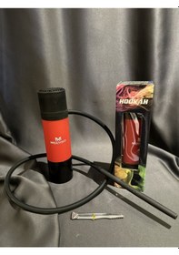 Resim Taşınabilir Turuncu Nargile Takımı 