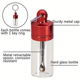 Resim 1 adet Premium Cam Mini Depolama Kavanozu - Sızdırmaz, Kokusuz, Taşınabilir Çok Amaçlı Kavanoz, Araç ve Aksesuarlar İçin Mükemmel, Ev Dekoru veya Organizasyon İçin Mükemmel, Cam Depolama Kavanozları, Çok Yönlü Kavanoz | İncelikli Cam İşleri | Taşınabilir Kavanoz, Depolama Kavanozu 