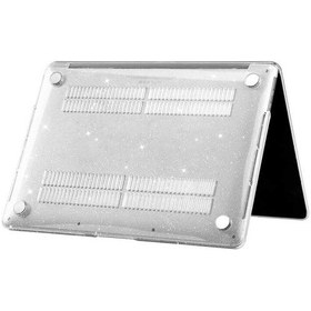 Resim Apple Uyumlu MacBook Air 13.3' M1 A2337 A2179 A1932 Kılıf Simli Ön Arka Kapak 001 