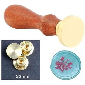 Resim Eritme Balmumu Mührü Damga 22 Mm Yuvarlak Boş Bakır Kafa + Gülağa 