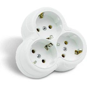 Resim Borled Üçlü Buket Toprkalı Fiş Priz 