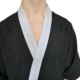 Resim Formteks Sushi Şef Kimono Ceketi Siyah Beyaz 