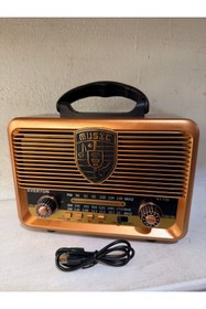 Resim BLOMSTER Everton Rt-845 Usb/bt/fm Nostajık Radyo Solar Enerjili 