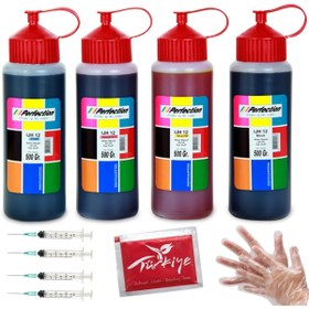 Resim Perfection Canon G1411 Uyumlu 4 Renk 500ml Perfection Mürekkep Tanklı Yazıcı Uyumlu Dolum Seti 25.000 Sf 