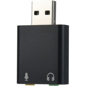 Resim Lemestar Usb 7.1 Ses Kartı 3.5mm Kulaklık Mikrofon Adaptörü Pc Laptop İçin Sürücüsüz 