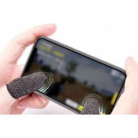 Resim KOSECo 1 Çift Siyah Hızlı Tetik Oyun Parmak Eldiveni (pubg Ve Diğer Oyunlar) 