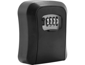 Resim Chihiro586 - 9278 Siyah Şifre Tuş Kilidi Kutusu Duvara Monte Çinko Alaşım Anahtar Kutusu Hava Koşullarına Dayanıklı 4 Haneli Kombinasyon Anahtar Saklama Kilidi Kutusu (Yurt Dışından) 