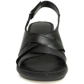 Resim Mammamia D25ys-2510 Kadın Dolgu Topuklu Comfort Sandalet Siyah Siyah 