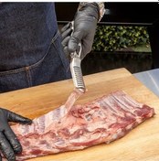 Resim Elmpaly 1 Adet Paslanmaz Çelik Barbekü Kabuk Soyucu - Ergonomik Saplı, Kolay Pirzola Hazırlığı 