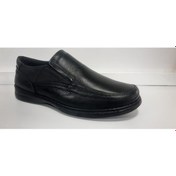 Resim Gln Erkek Hakiki Deri Ayakkabı Dikişi Kaymaz Taban Siyah 