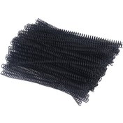 Resim Ximistore9 Plastik Spiralli Bağlama Bobinleri - 9.5mm Çap, 48 Diş, 4:1 Oran, A4 Kağıt İçin 75 Sayfa Kapasitesi, 360 Derece Dönebilen, Siyah 100 Adet 