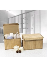 Resim Decolove Bambu İkili Saklama Kutusu 