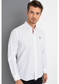 Resim G974 Dewberry Erkek Gömlek-beyaz Beyaz 