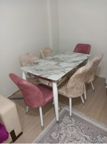 Resim Kristal Evim Kristalevim Masa Takımı Yemek Masası Takımı Mutfak Masası Takımı 
