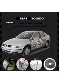 Resim Seat Toledo Oto Araç Kapı Koruma Fitili 5 Metre Parlak Siyah Renk 