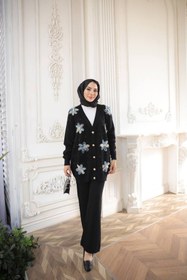 Resim Still Butik Elif Yılmaz Sude Triko Hırka Pantolon Takım Tesettür Kadın Giyim ST2198 