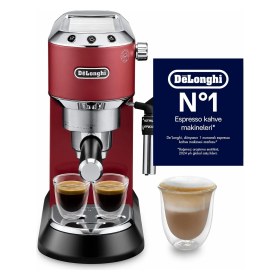 Resim De'longhi Dedica Manuel Espresso Makinesi EC 685.R Aroma Uyumlu Kapsül Kahve Premium Tat Deneyimi 