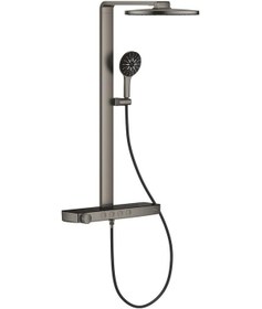 Resim Grohe Rainshower Aqua Pure Duvara Monte Termostatlı Duş Sistemi - Metalik 