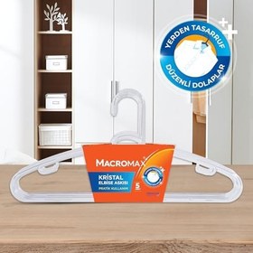 Resim Macromax Kristal Elbise Askısı x5 2li paket 