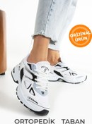 Resim Devida Kadın Beyaz Spor Ayakkabı Günlük Rahat Kaymaz Air Taban Sneaker N110 