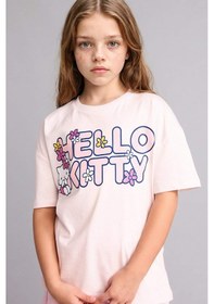 Resim Defacto Hello Kitty Relax Fıt Bisiklet Yaka Kısa Kollu Tişört Kız Çocuk H3476a826hspn671 Pembe-pn671 