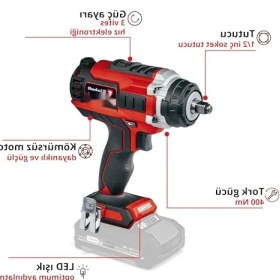 Resim MarkEntegra Akülü Darbeli Somun Sıkma Cihazı - Güçlü ve Dayanıklı 