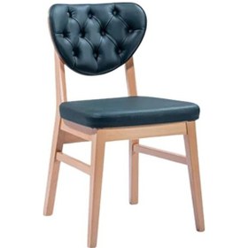 Resim Olivya Ahşap Sandalye Koyu Yeşil 