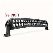 Resim Cloudstore Kavisli Led Işık Çubuğu 55.88 Cm Siyah Yüksek Parlaklık 3000 Lümen Suv Tekne 