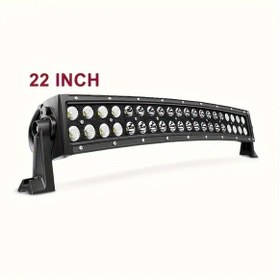 Resim Cloudstore Kavisli Led Işık Çubuğu 55.88 Cm Siyah Yüksek Parlaklık 3000 Lümen Suv Tekne 