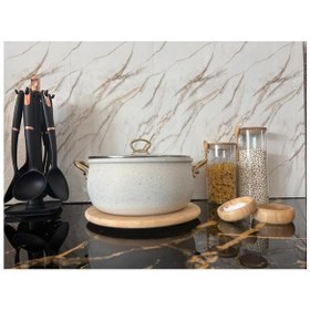 Resim 26 Cm Derin Granit Güveç Tencere Beyaz 