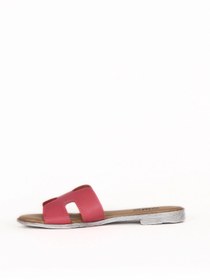 Resim Bueno Shoes Fuşya Deri Kadın Düz Terlik 01wq2015 