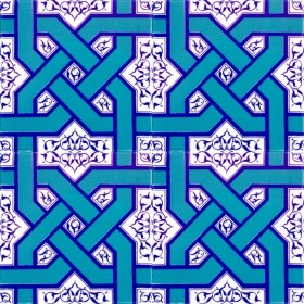 Resim Kütahya Hedef Çini AC71 20 x 20 Dekoratif Çini 