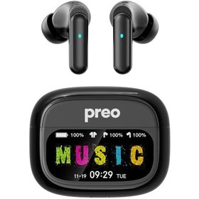 Resim Preo MS45 ANC LCD Display Bluetooth Kablosuz Kulak İçi Kulaklık 
