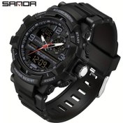 Resim Oldfriend Sanda Erkek Spor Saati Siyah Kronograf Kadranlı 5atm Suya Dayanıklı Diğer 