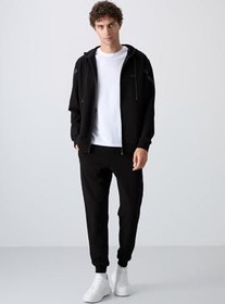 Resim TOMMY LIFE TOMMYLIFE Pamuklu Kalın Yumuşak Dokulu Comfort Fit Baskılı Eşofman Takım - 85236, T14ER-85236 