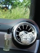 Resim TASARIM ARABAM ATİKE ELİF AKIN Panda Koku Gümüş Taş Kulakları Siyah Taş & Gümüş Baget Taş & Yedek Koku Şişesi 